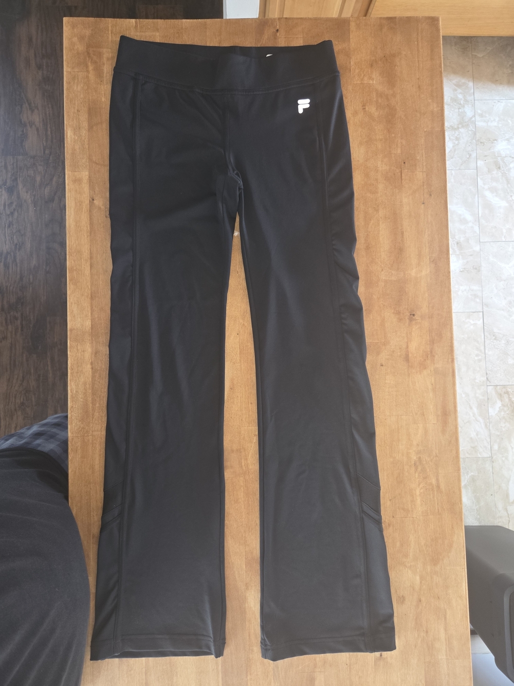 Fila Black Active Leggings with White Logo